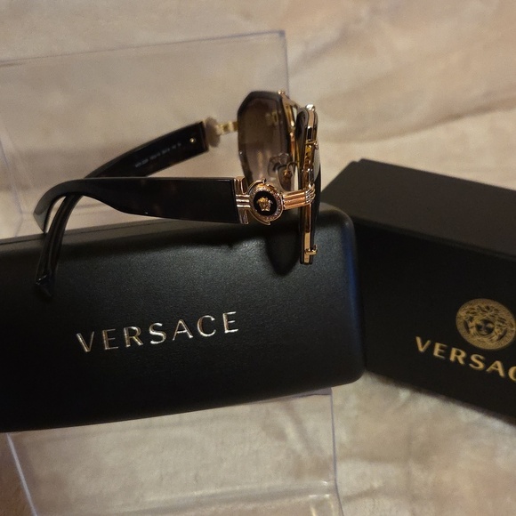 Versace Gold and Black Sunglasses‎ main image 7